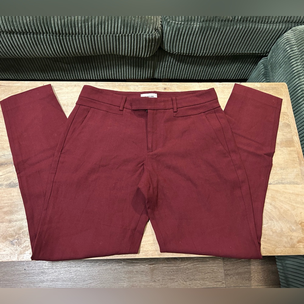 Helmut Lang Maroon Trousers | Women’s Size 6